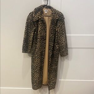 Future collectiveAnimal Print Teddy Jacket